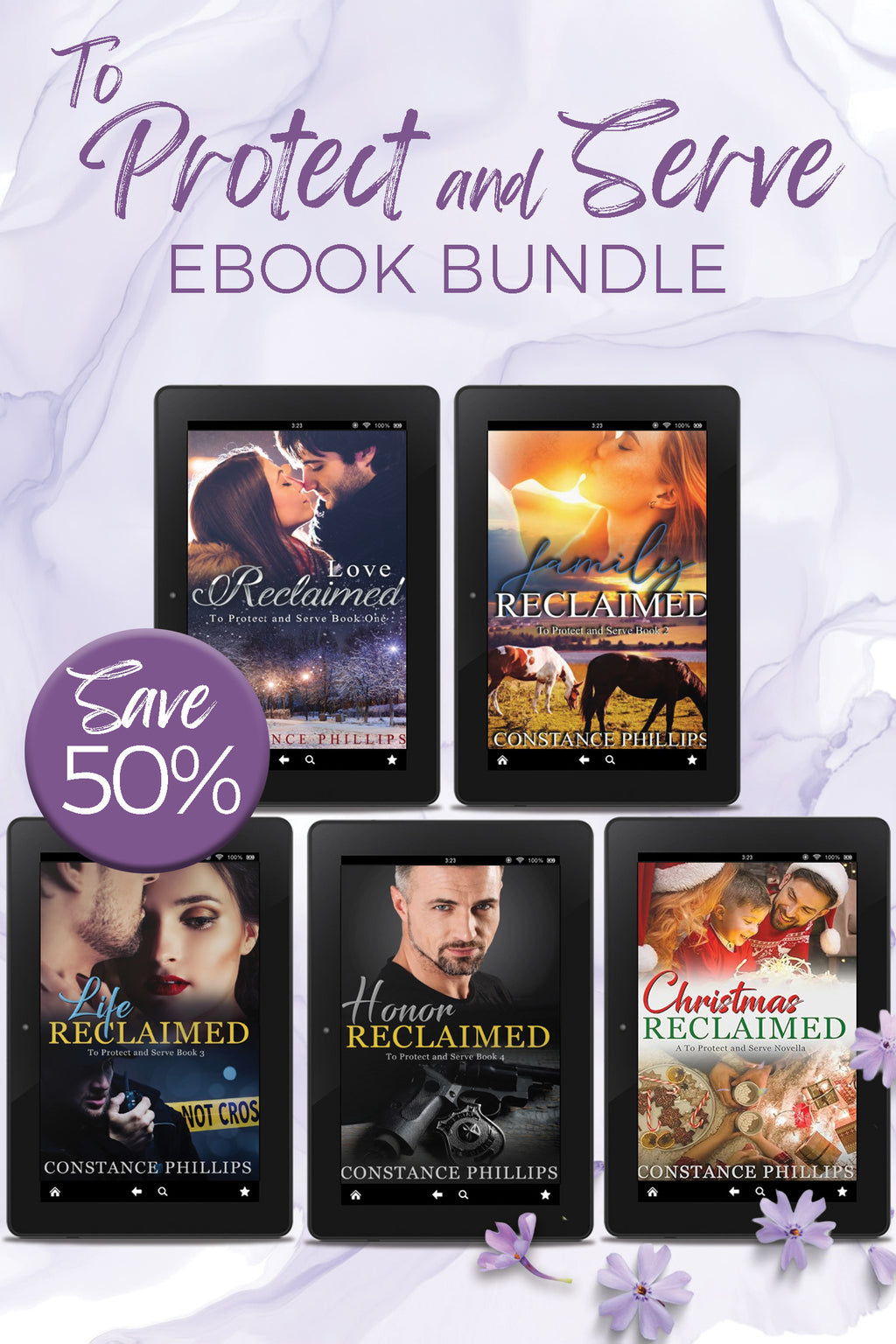 image of all five books it the Protect and Serve ebook bundle
